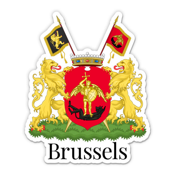 Brussels Belgium Sticker