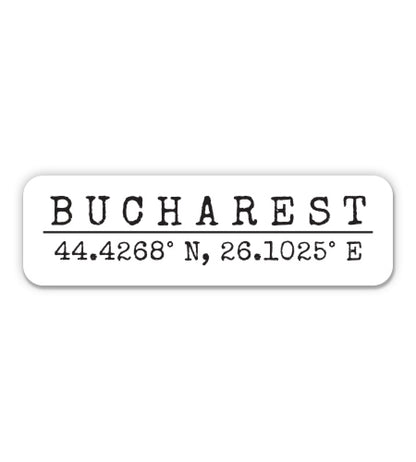 Bucharest Romania Sticker