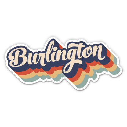 Burlington Retro Sticker