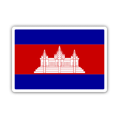 Cambodia Flag Sticker