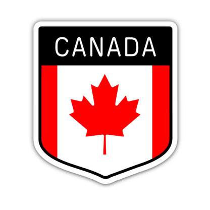 Canada Flag Shield Sticker