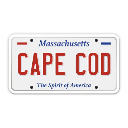 Cape Cod License Plate Style Sticker
