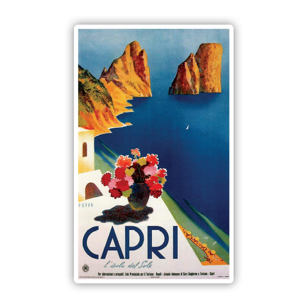 Capri Italy Vintage Travel Sticker