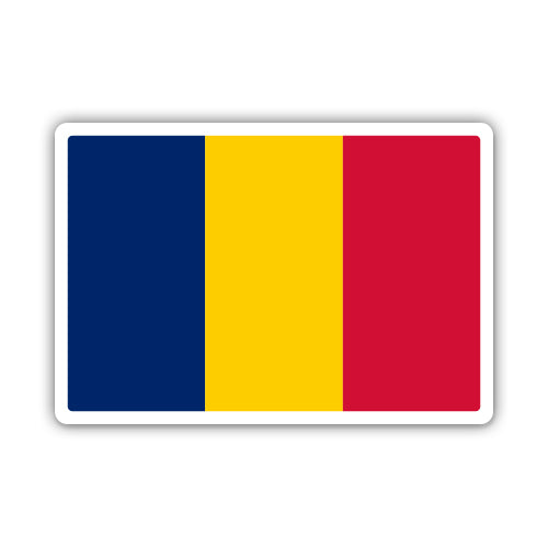Chad Flag Sticker