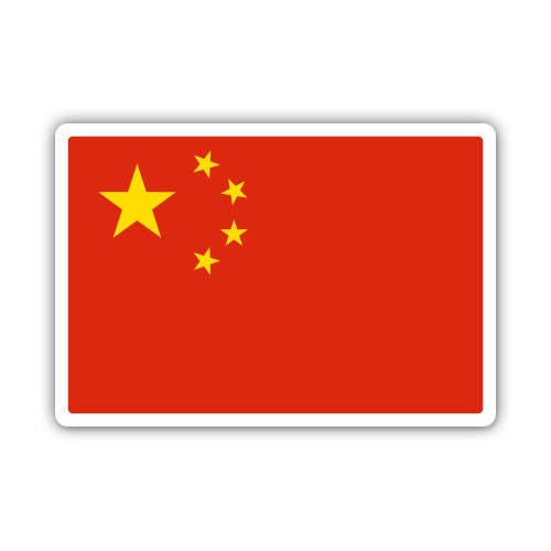 China Flag Chinese Sticker