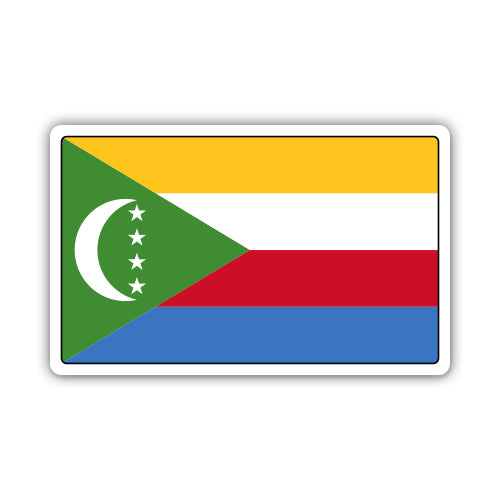 Comoros Flag Sticker