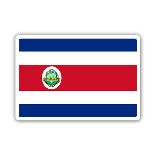 Costa Rica Flag Sticker