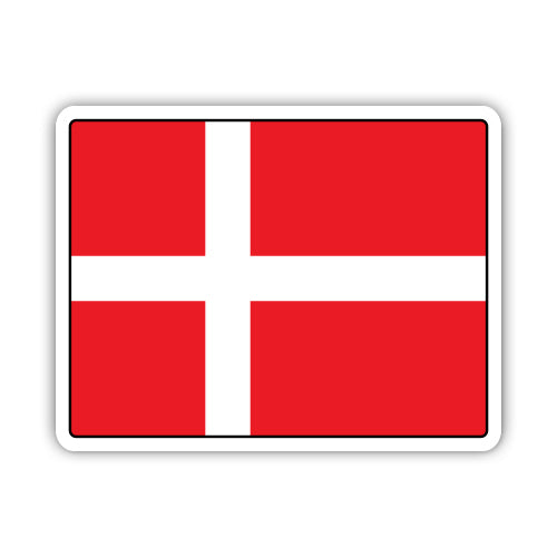 Denmark Flag Danish Sticker