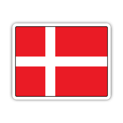 Denmark Flag Danish Sticker