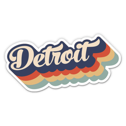Detroit Retro Sticker