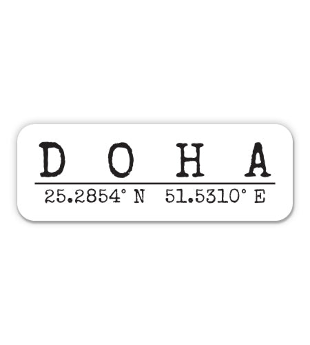 Doha Qatar Sticker