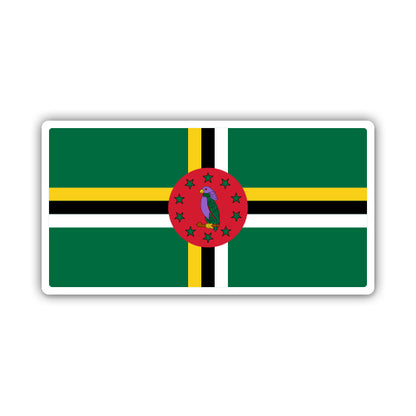 Dominica Flag Sticker
