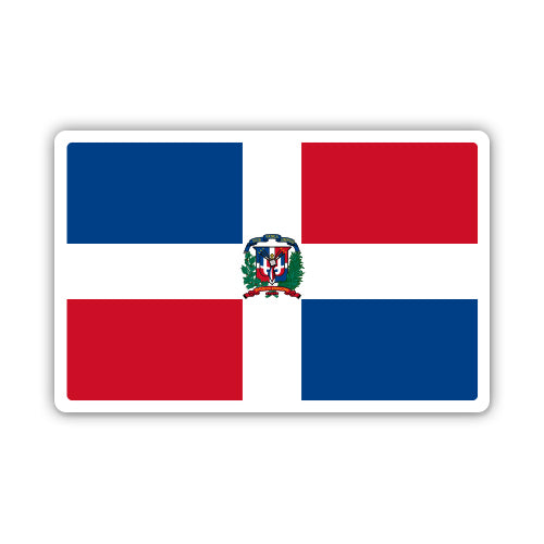 Dominican Republic Flag Sticker