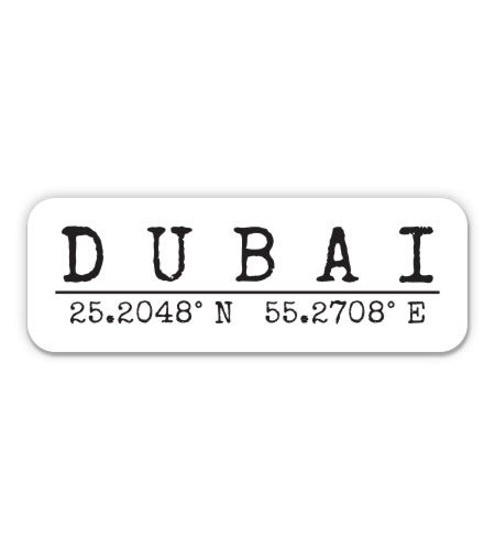 Dubai United Arab Emirates Sticker
