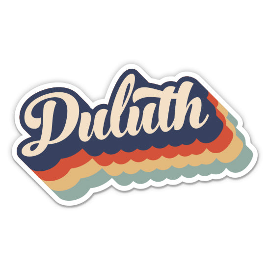 Duluth Minnesota Retro Sticker
