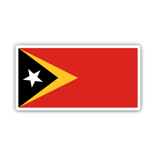 East Timor Flag Sticker