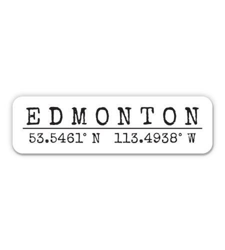 Edmonton Canada Sticker