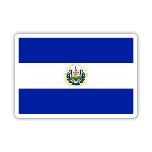 El Salvador Flag Sticker