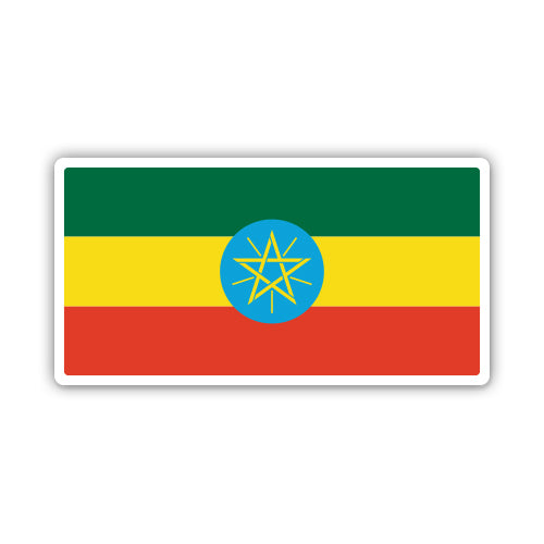 Ethiopia Flag Sticker