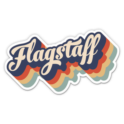 Flagstaff Arizona Retro Sticker