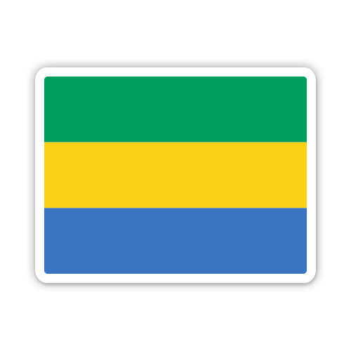Gabon Flag Sticker