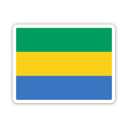 Gabon Flag Sticker