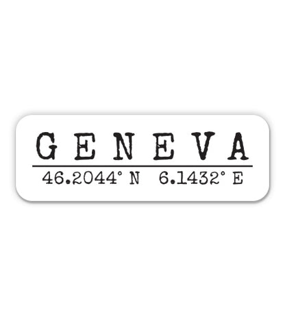 Geneva Switzerland Sticker