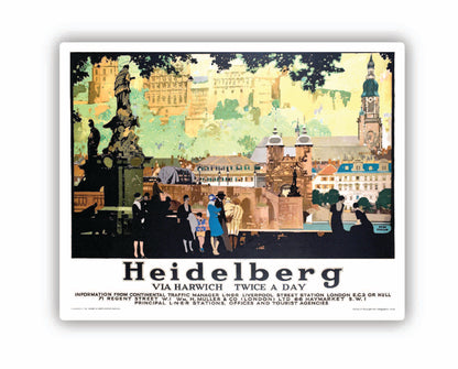 Heidelberg Germany Vintage Travel Sticker