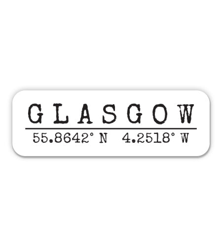 Glasgow United Kingdom Sticker