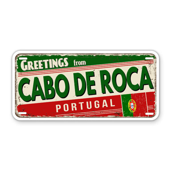 Greeting from Cabo De Roca Portugal Sticker