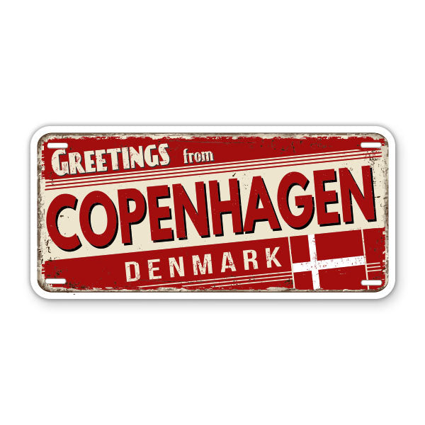 Greeting from Copenhagen Denmark Sticker
