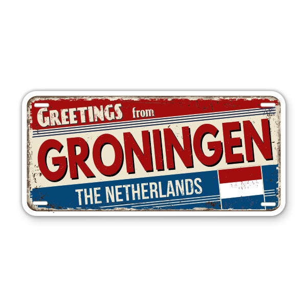 Greeting from Groningen The Netherlands Sticker