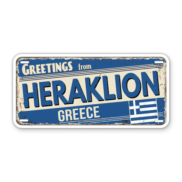Greeting from Heraklion Greece Sticker