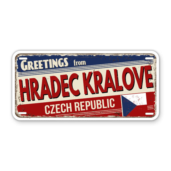 Greeting from Hradec Karlovy Czech Republic Sticker