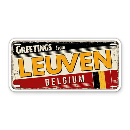 Greeting from Leuven Belgium Sticker