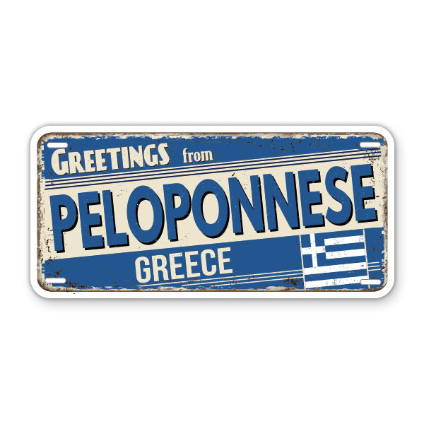 Greeting from Peloponnese Greece Sticker