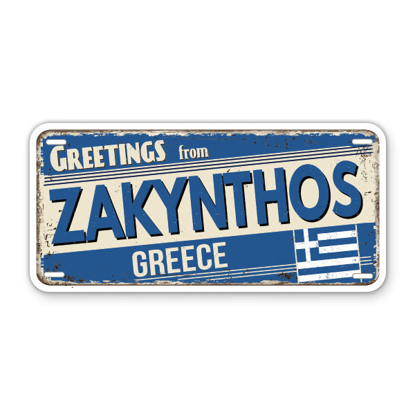 Greeting from Zakynthos Greece Sticker