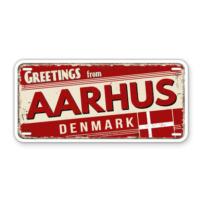 Greetings from Aarhus Denmark Sticker
