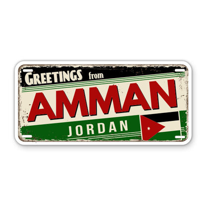 Greetings from Amman Jordan Sticker