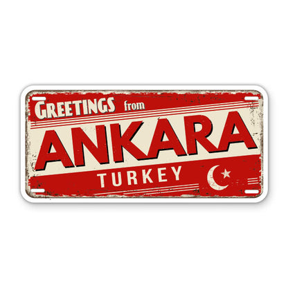 Greetings from Ankara Turkey Sticker