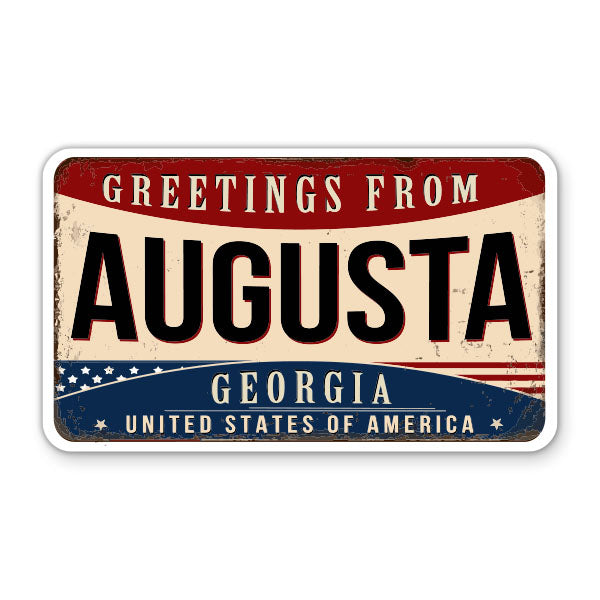 Greetings From Augusta Georgia Sticker