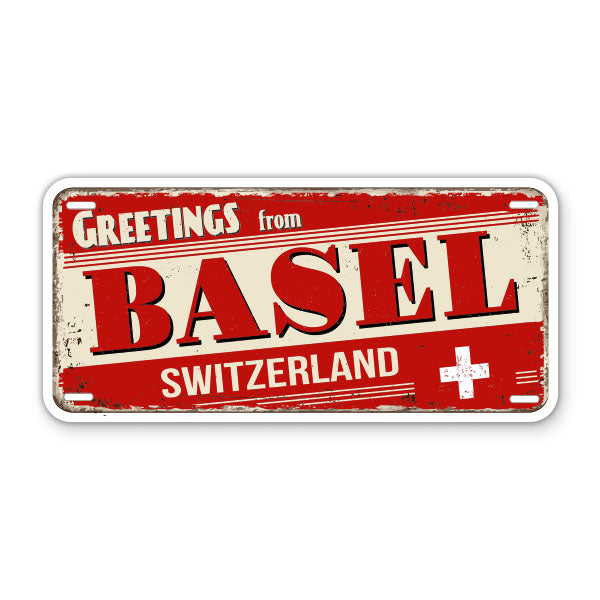 Greetings from Basel Switzerland Sticker