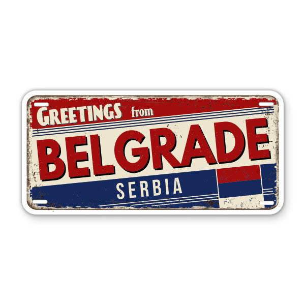 Greetings from Belgrade Serbia Sticker