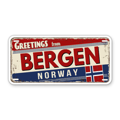 Greetings from Bergen Norway Sticker