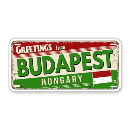 Greetings from Budapest Hungary Sticker