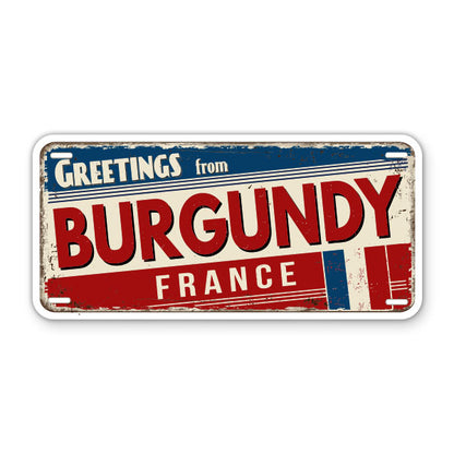 Greetings from Burgundy France Sticker