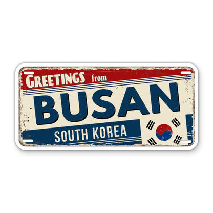 Greetings from Busan South Korea Sticker