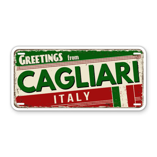 Greetings from Cagliari Italy Sticker