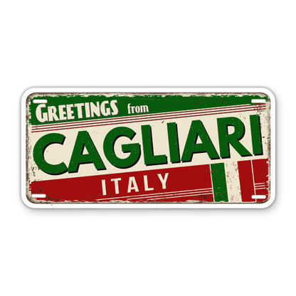 Greetings from Cagliari Italy Sticker