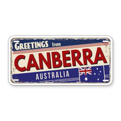 Greetings from Canberra Australia Sticker
